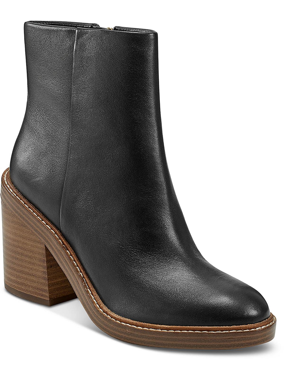 Marc Fisher Womens Haleena Suede Almond Toe Ankle Boots